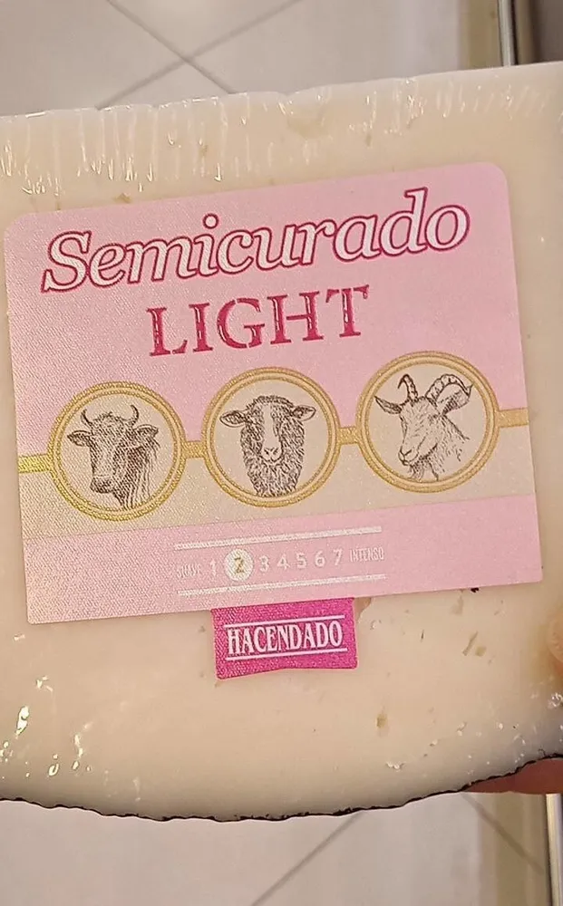 Queso semicurado light