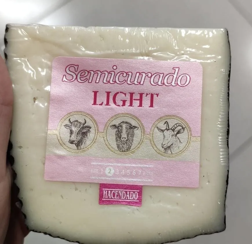 Queso semicurado light