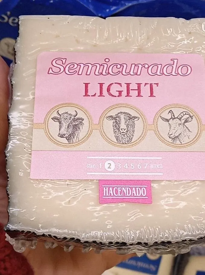 Queso semicurado light