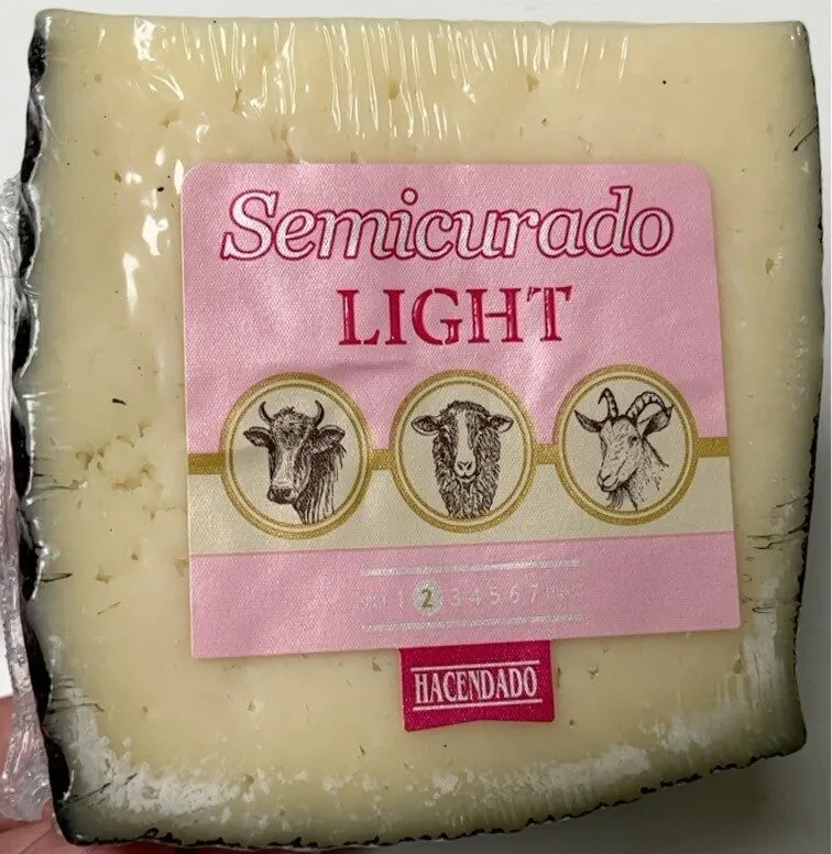 Queso semicurado light