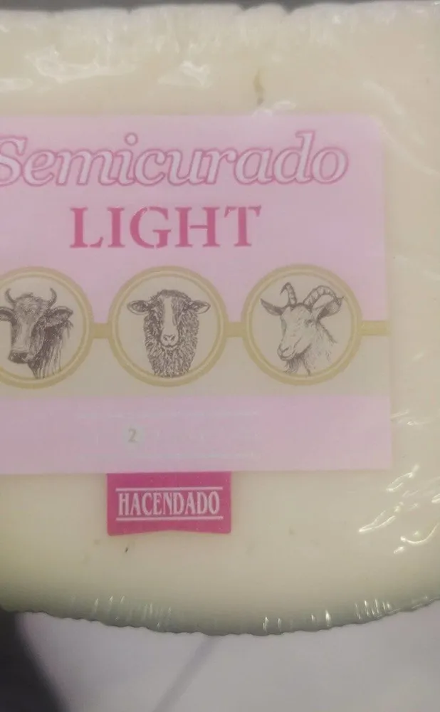Queso semicurado light