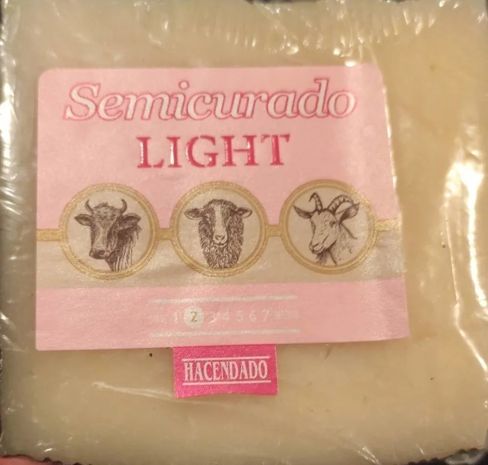 Queso semicurado light