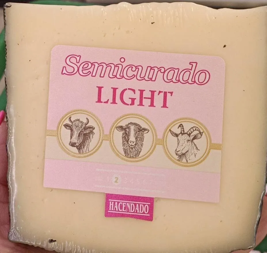 Queso semicurado light