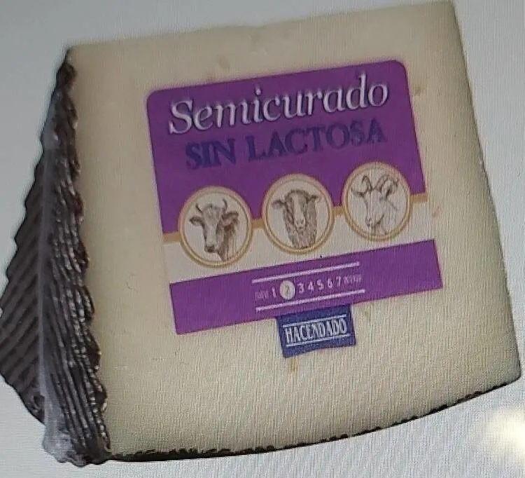Semicurado sin lactosa