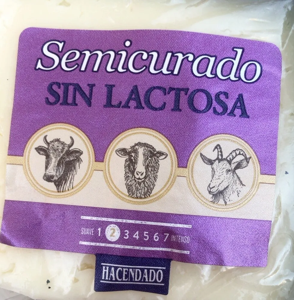 Semicurado sin lactosa