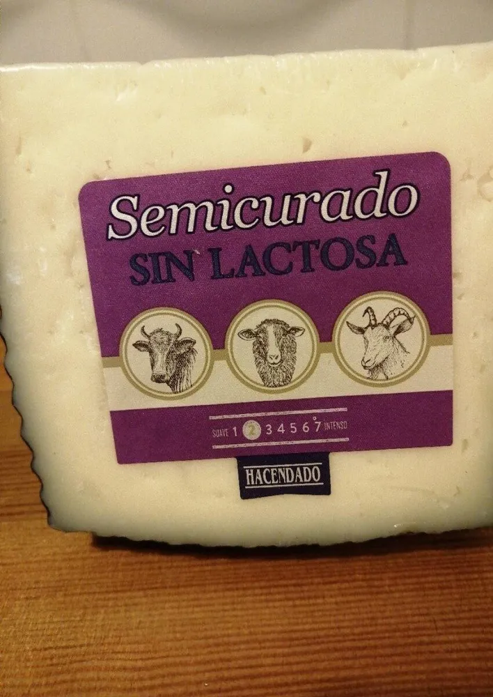 Queso sin lactosa