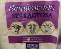 Queso semicurado sin lactosa