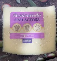 Queso semicurado sin lactosa
