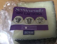 Queso semicurado sin lactosa cuña