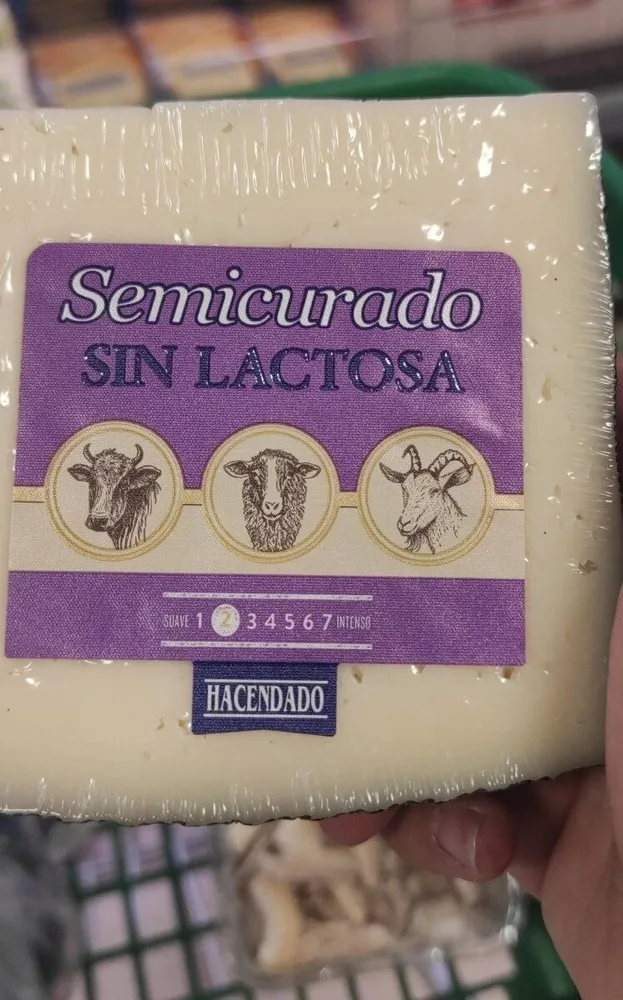 Semicurado sin lactosa