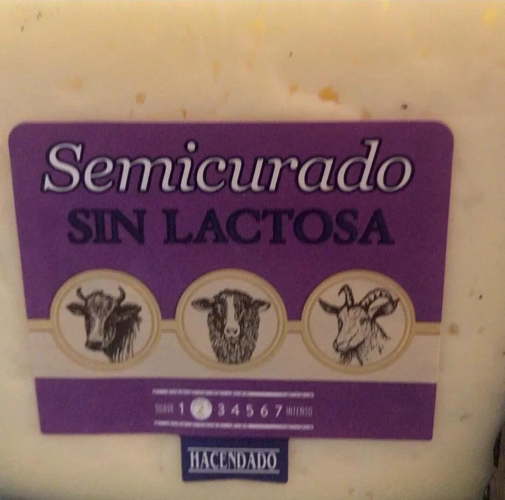 Queso swmi curado sin lactosa