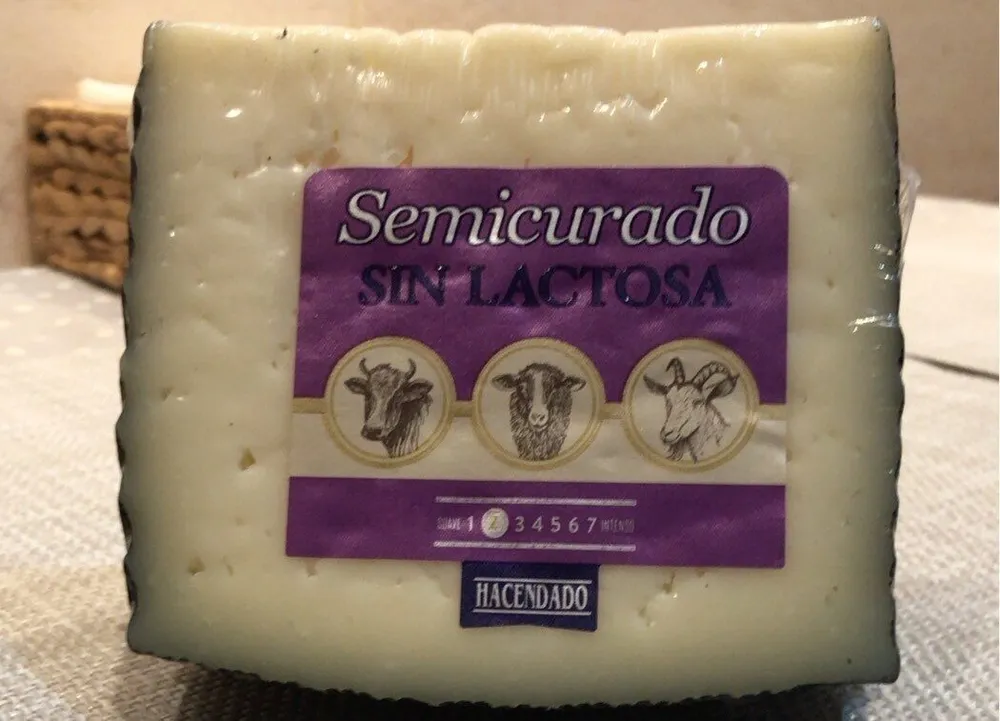 queso semicurado sin lactosa