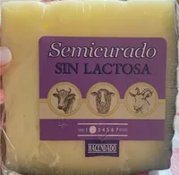 Queso semi curado sin lactosa
