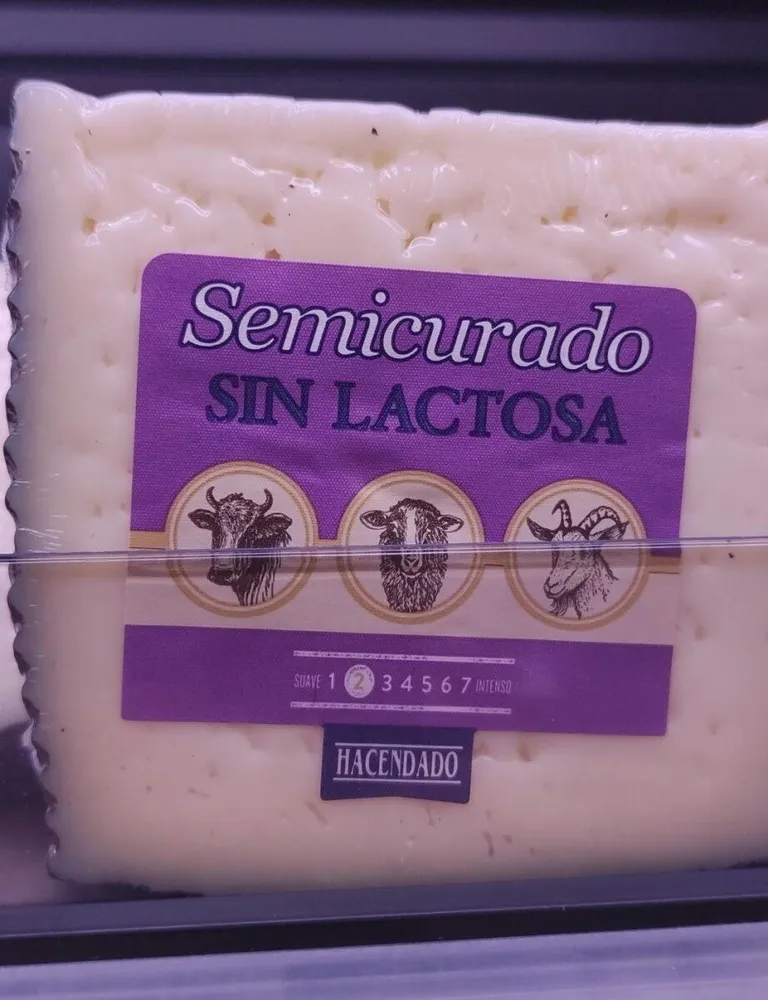 Semicurado sin lactosa