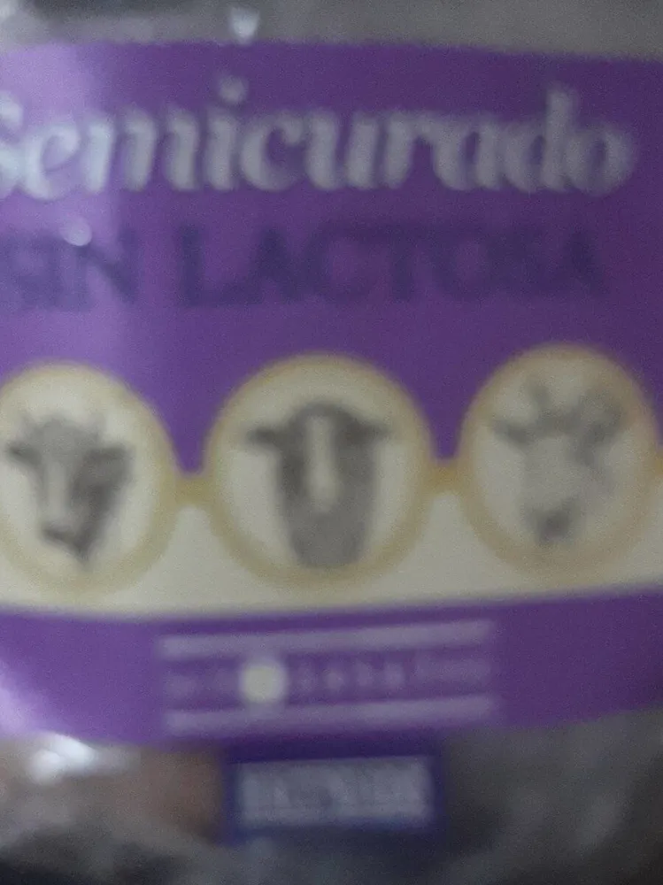 Queso semicurado sin lactosa