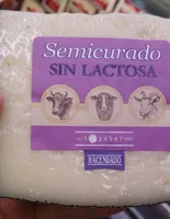Queso semicurado sin lactosa