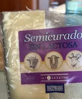 Queso semicurado sin lactosa