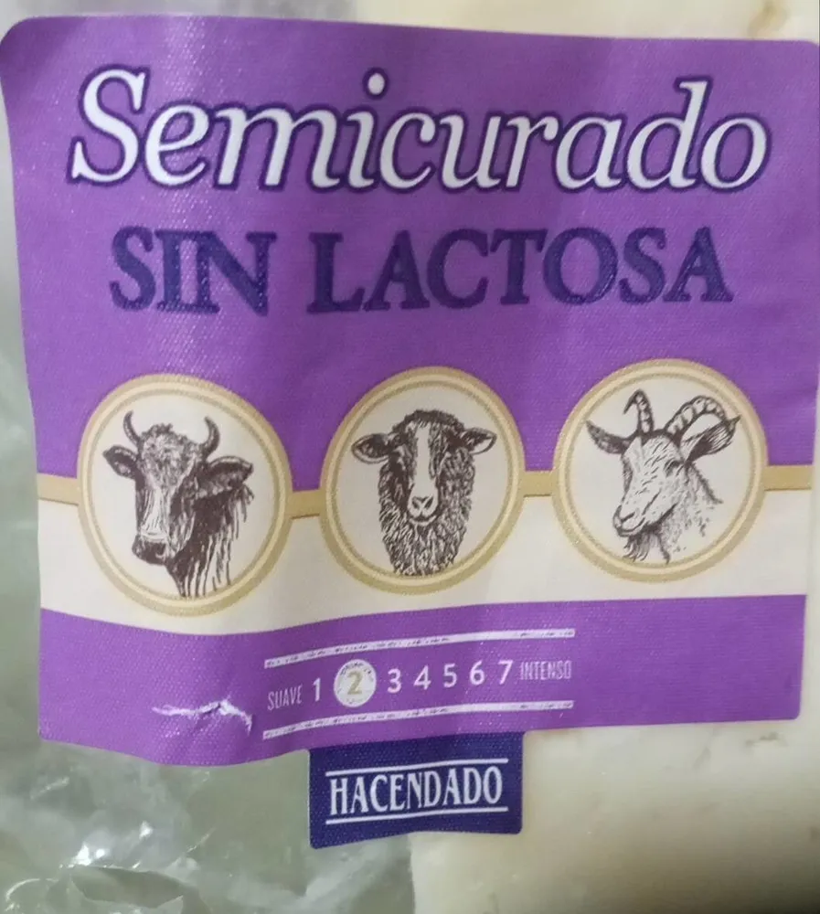 Semicurado sin lactosa