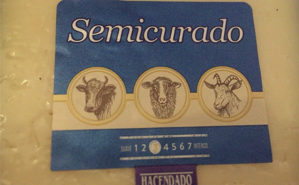 Queso de mezcla madurado semicurado