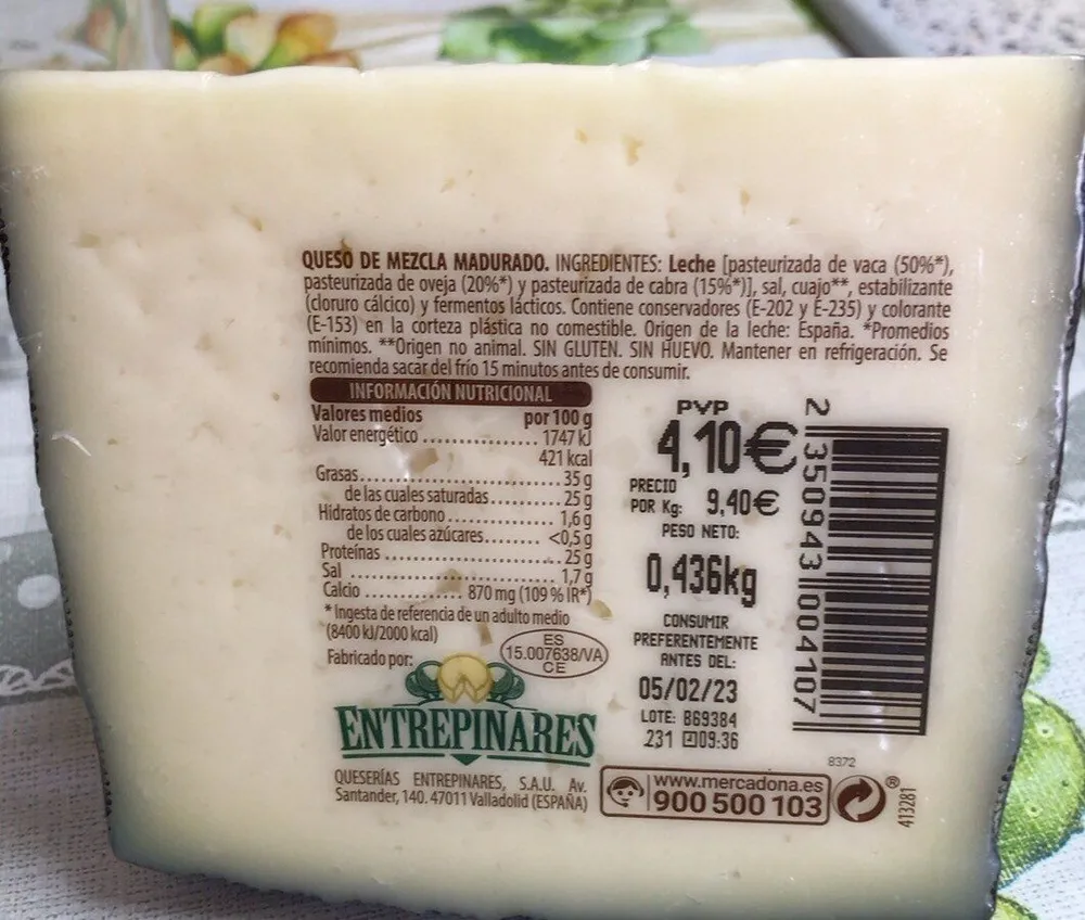 Queso Semicurado Entrepinares