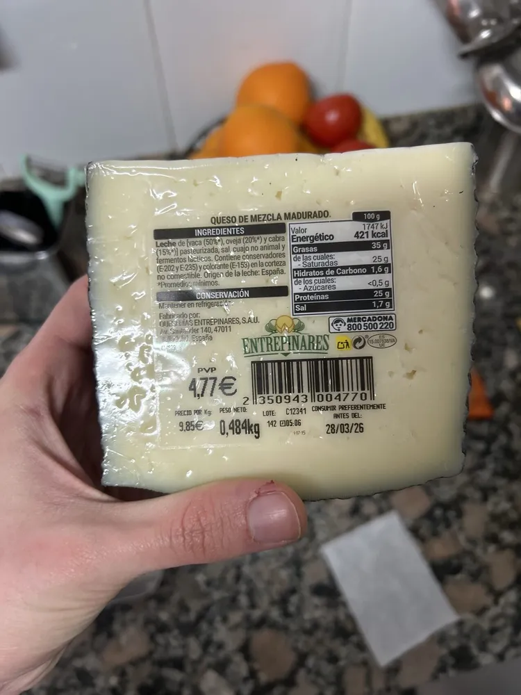 Queso De Mezcla Madurado