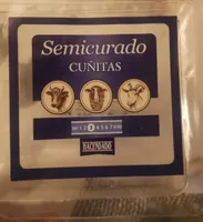 Queso semicurado en cuñitas