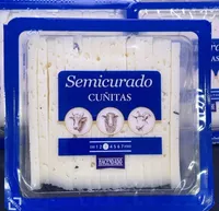 Queso semicurado cuñitas