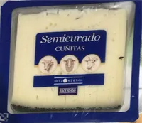 Queso semicurado cuñitas