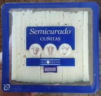 Queso semicurado cuñitas