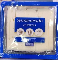 Queso semicurado cuñitas