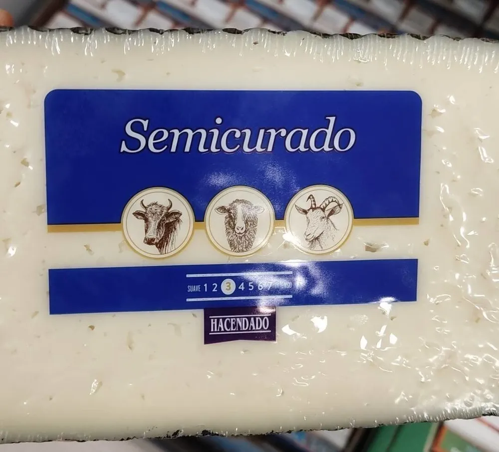 Queso semicurado cuña