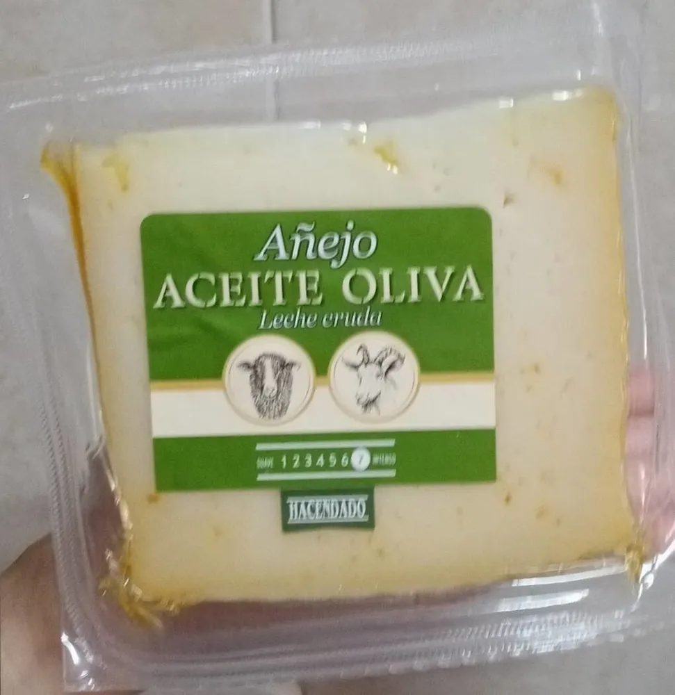 Queso añejo aceite oliva leche cruda