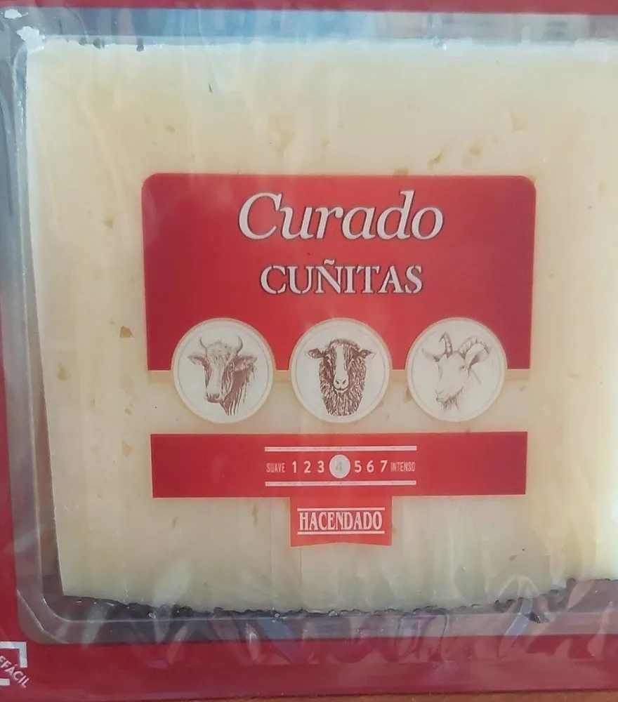Queso cuñitas curado