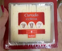 Queso curado en cuñitas