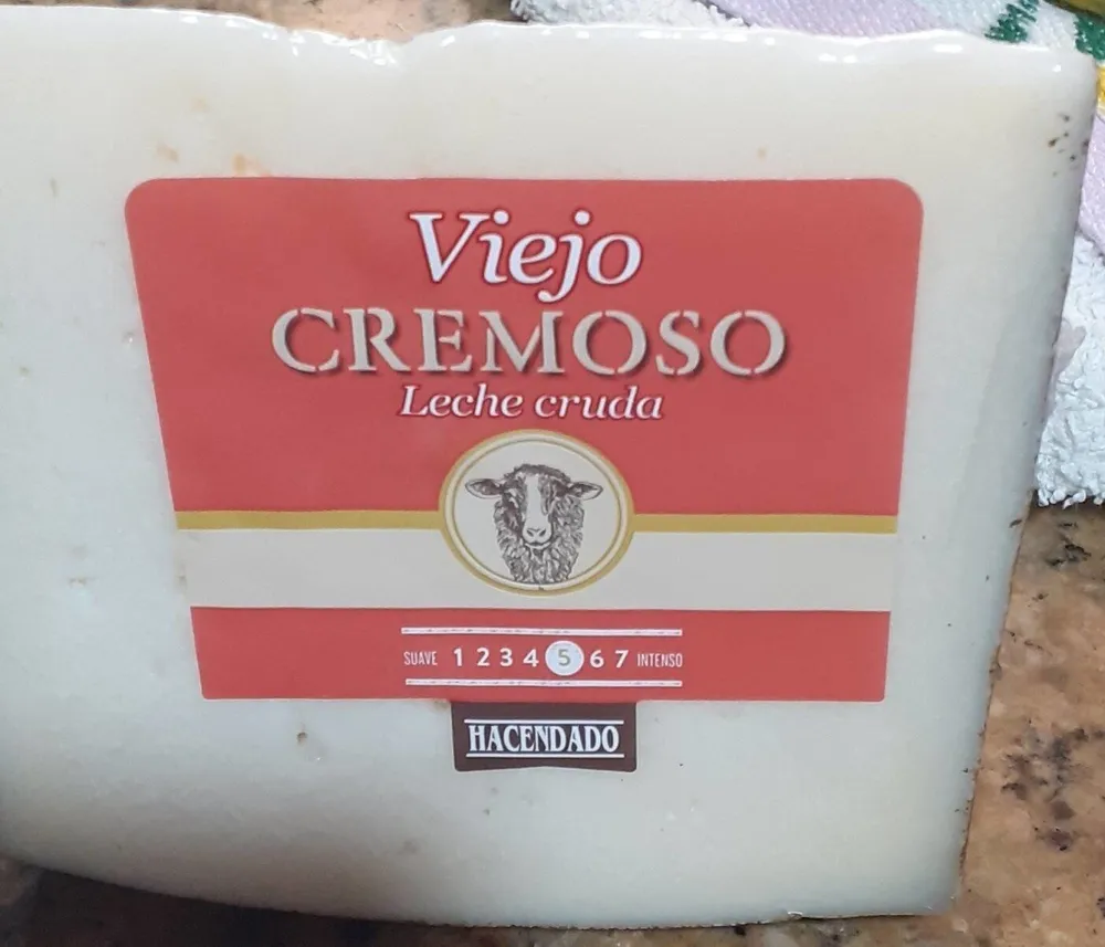 Viejo cremoso leche cruda oveja