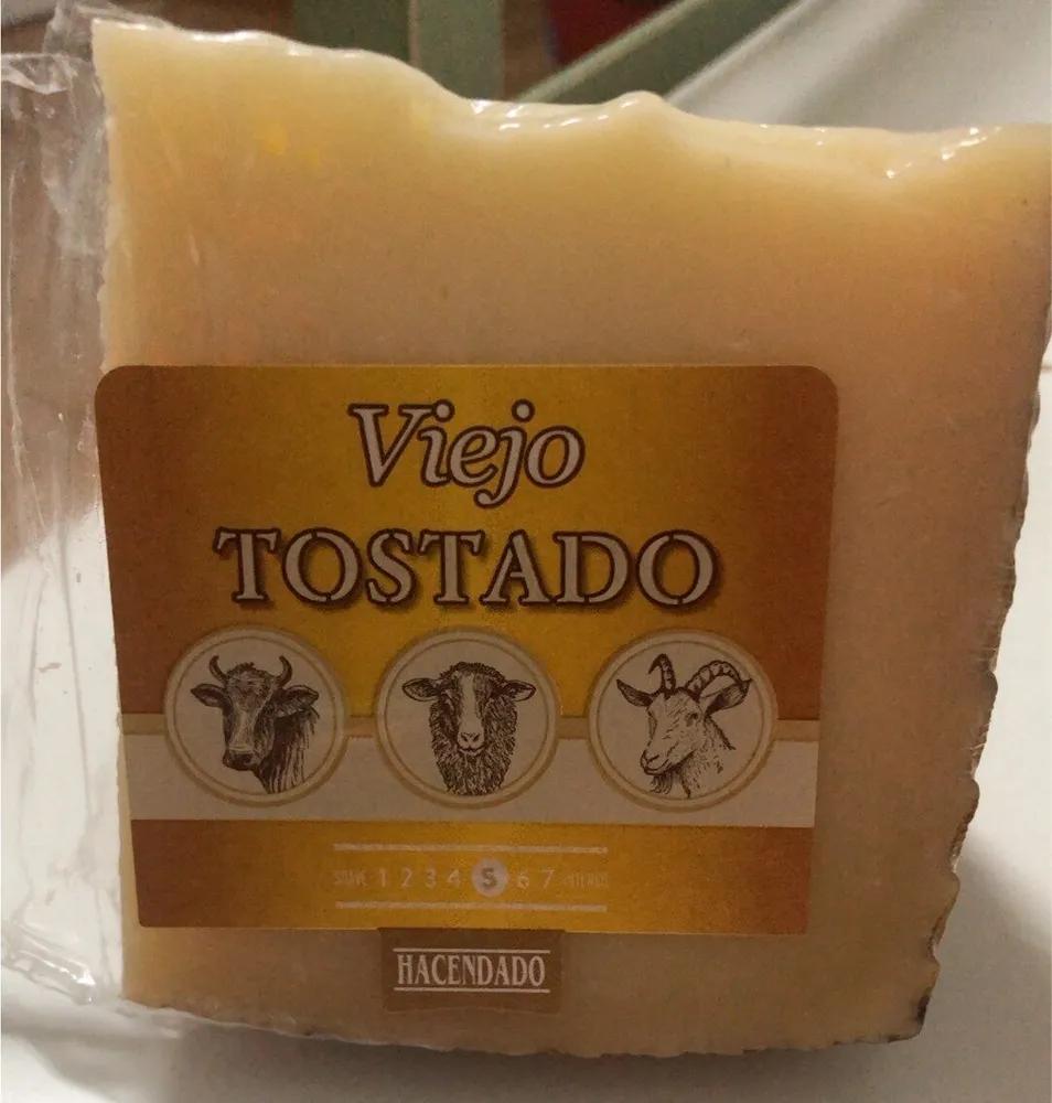 Queso viejo tostado