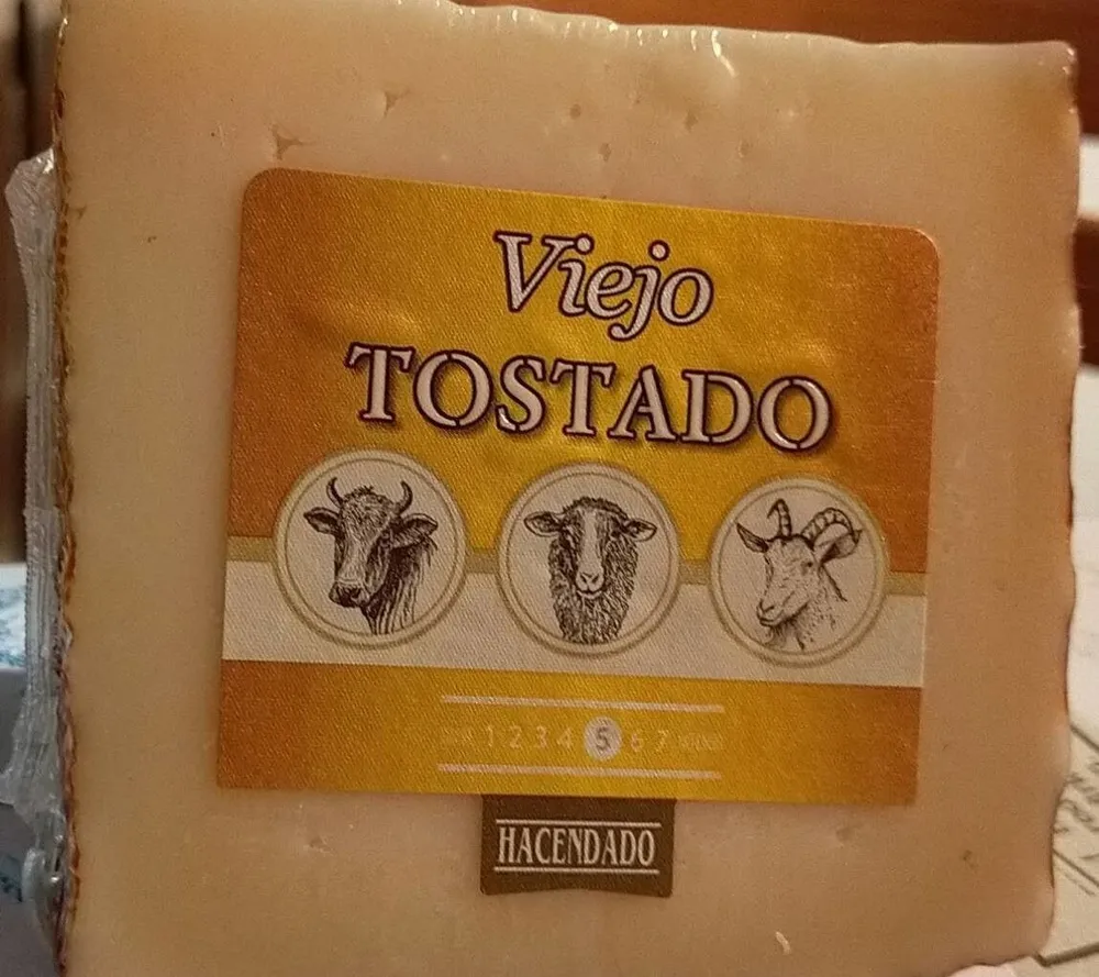 Queso viejo tostado