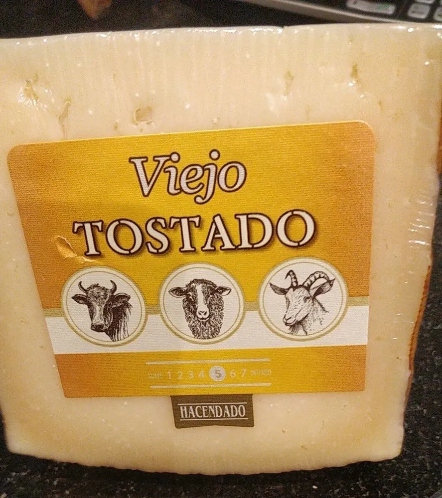 Queso viejo tostado