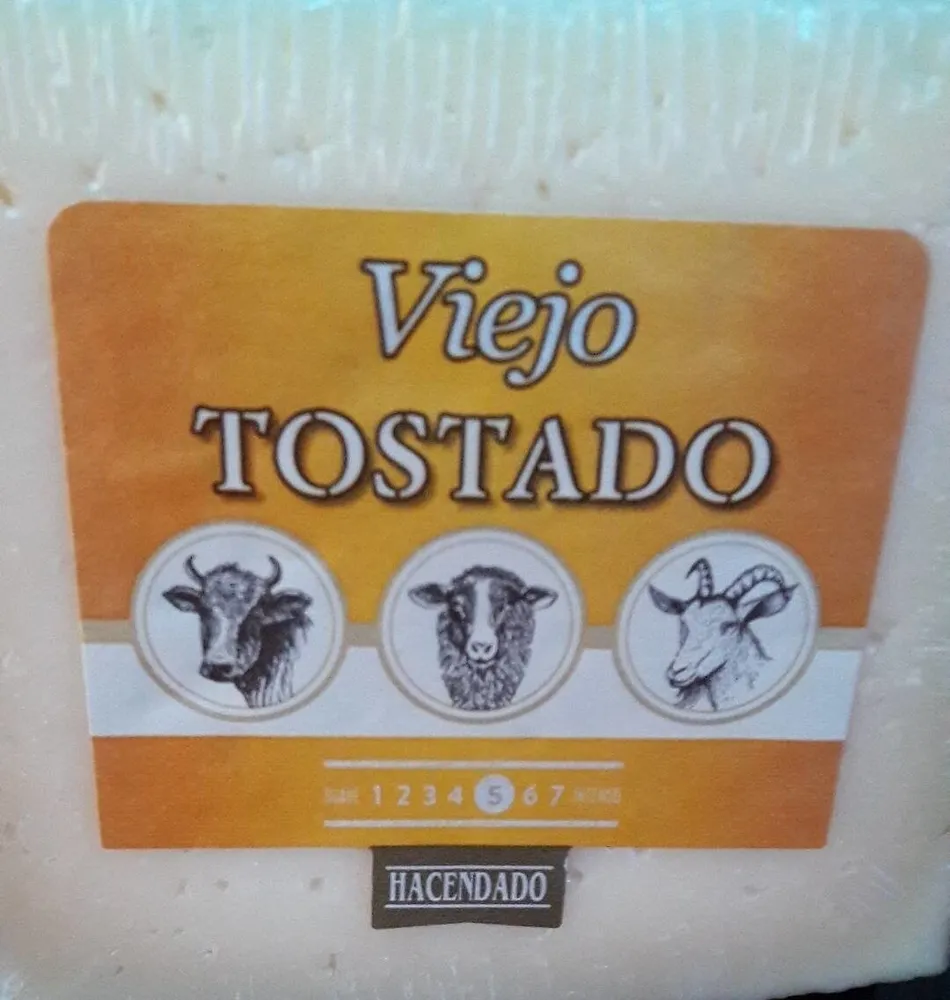 Queso viejo tostado