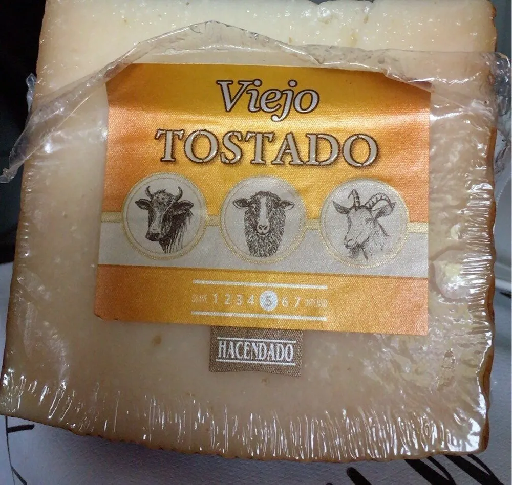 Queso viejo tostado