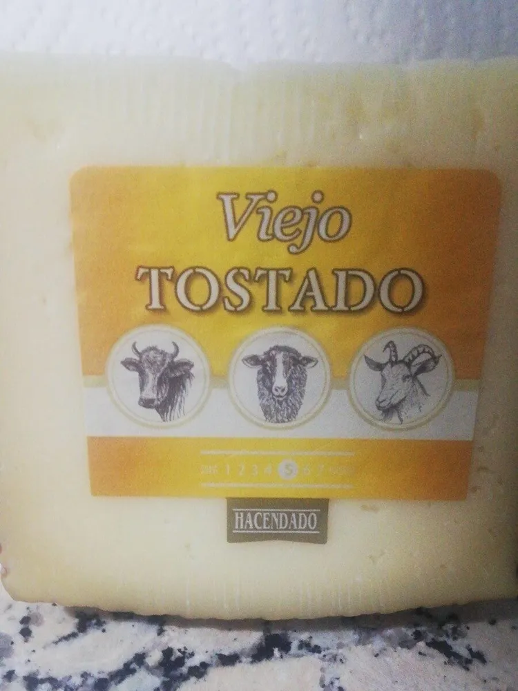Queso viejo tostado