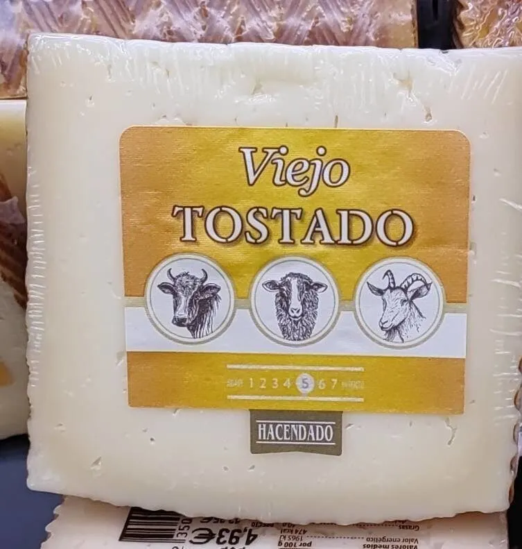 Queso viejo tostado