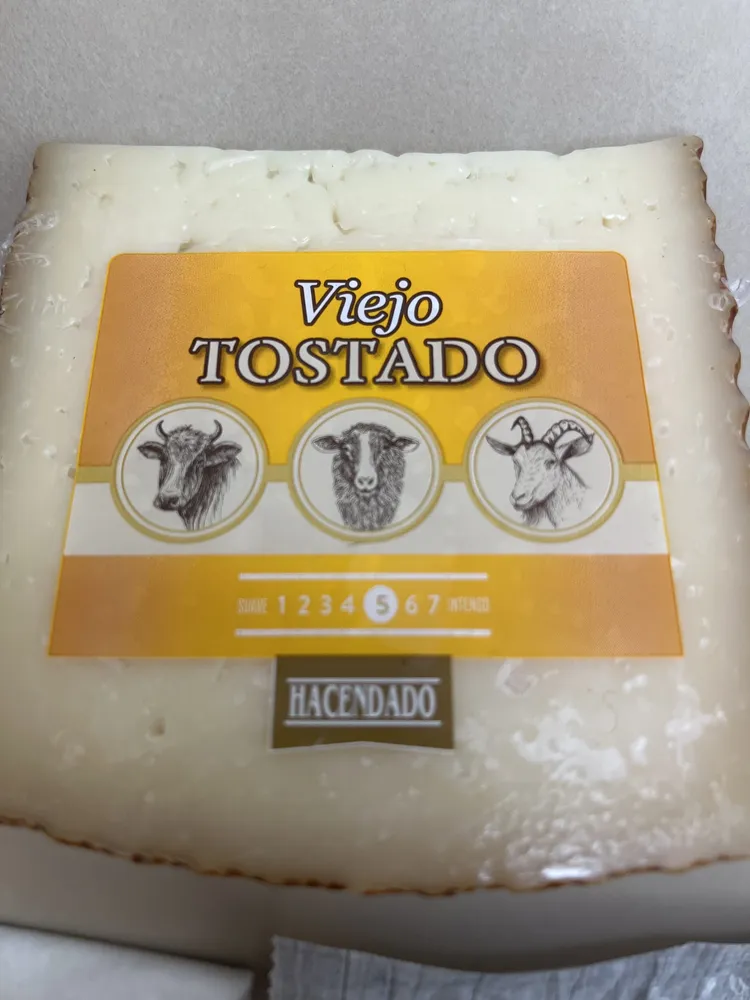 Queso viejo tostado