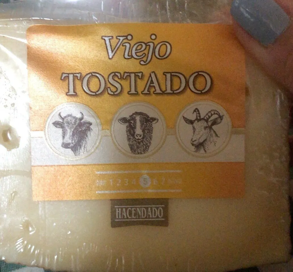 Queso viejo tostado