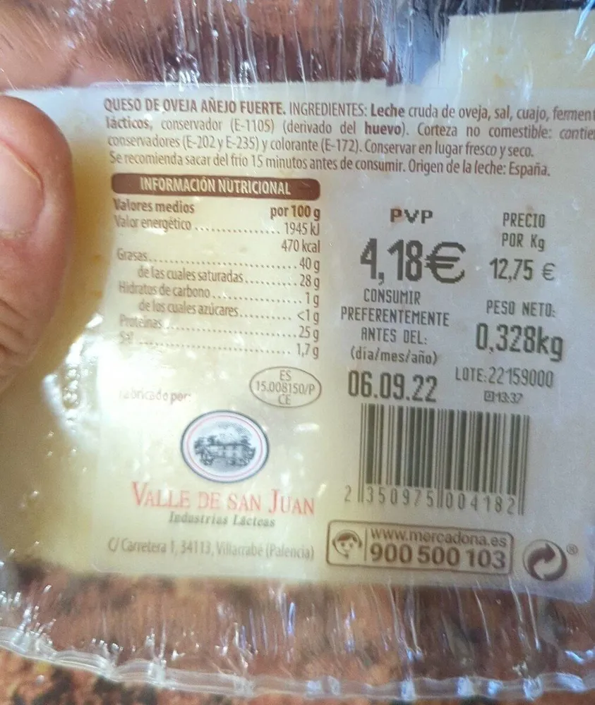 Cula de queso añejo fuerte