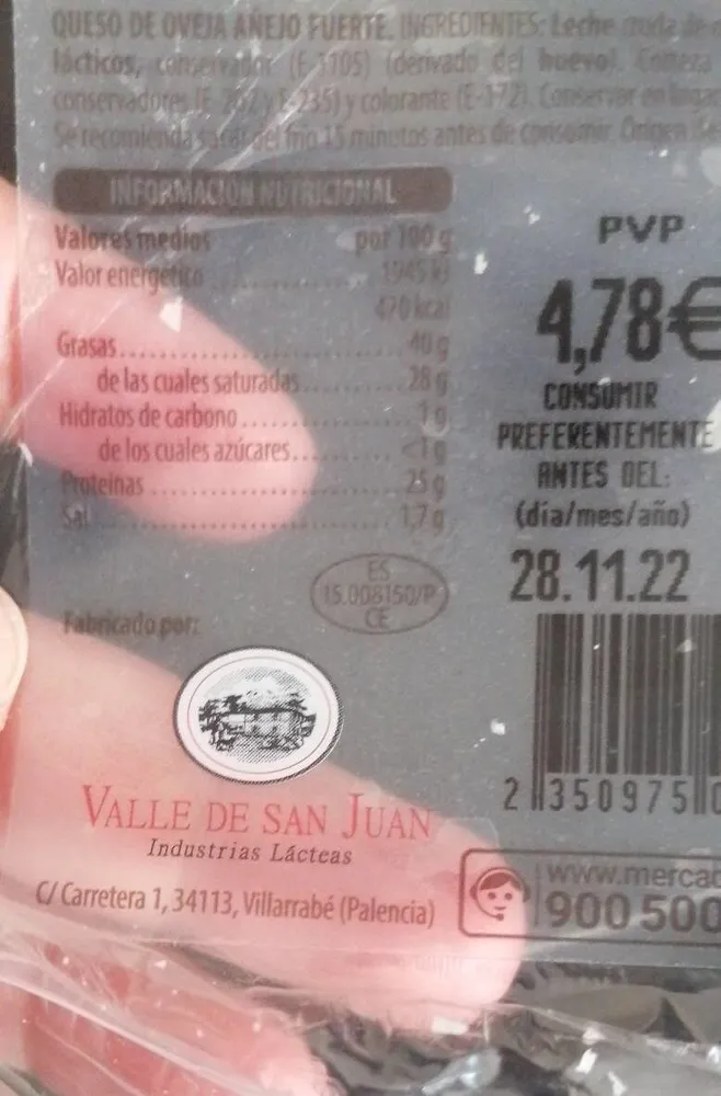 Quedo de oveja añejo fuerte