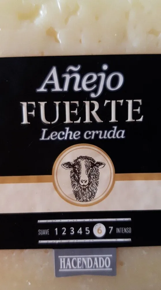Queso añejo fuerte leche cruda