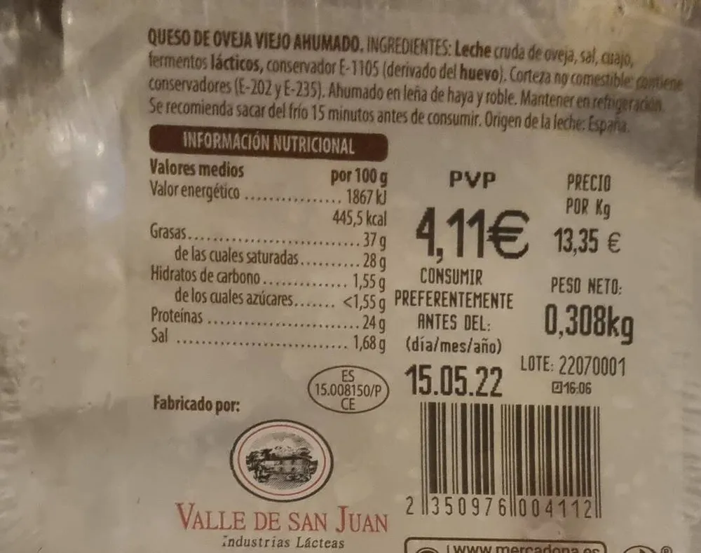 Queso Viejo Ahumado