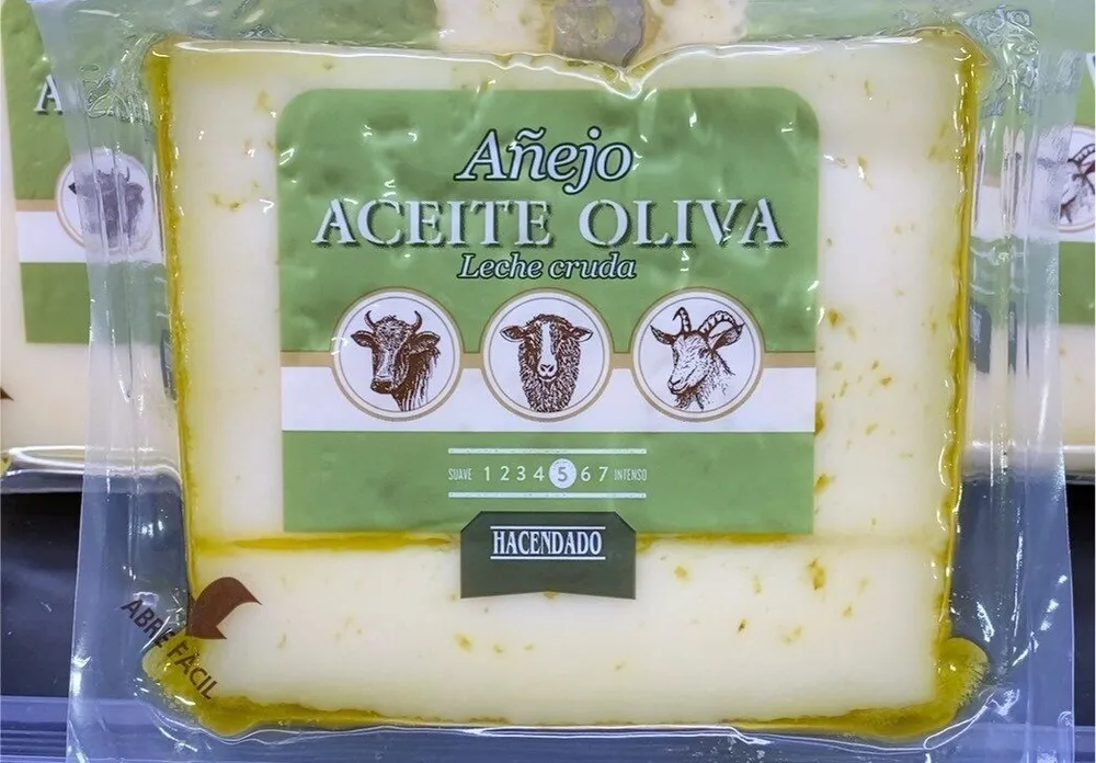 Añejo aceite oliva leche cruda