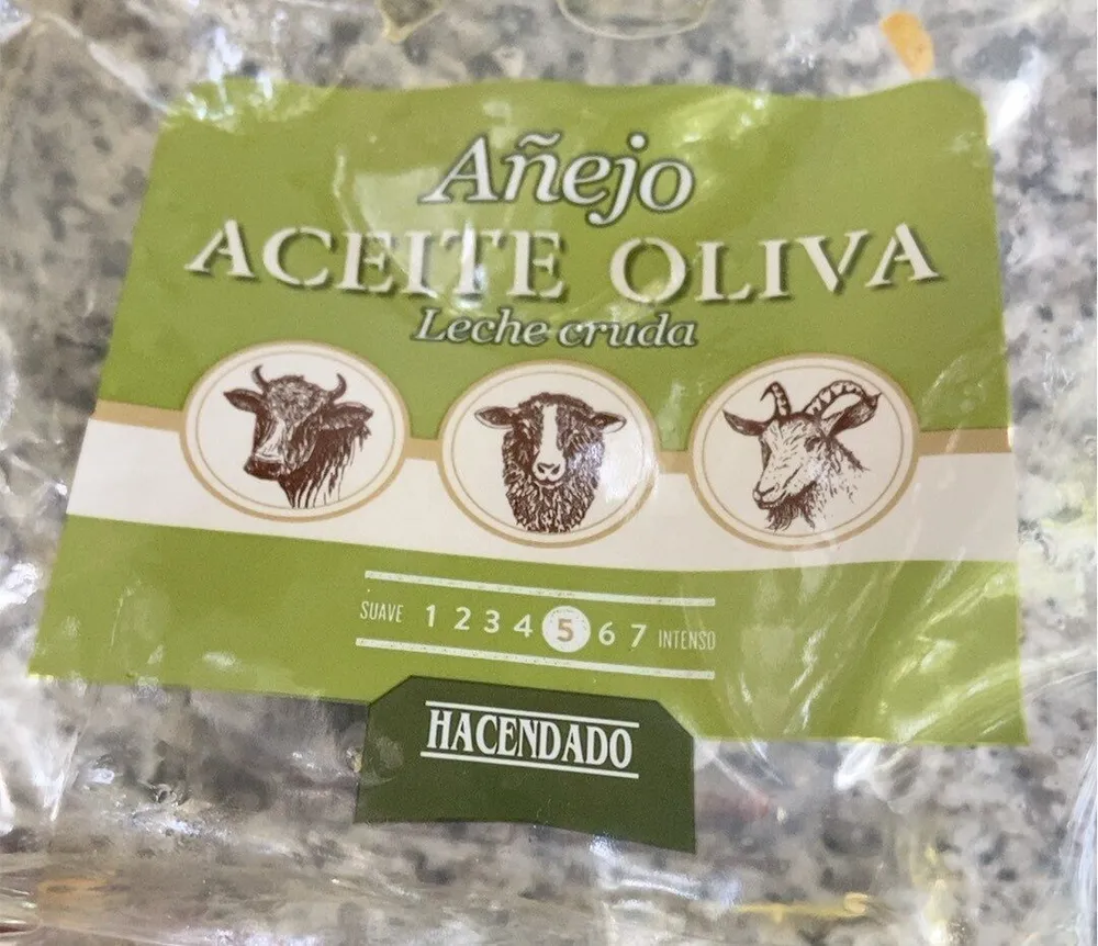 Queso añejo aceite oliva